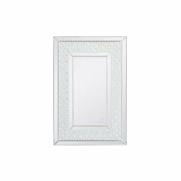 Elegant Decor 20 x 30 in. Raiden LED Crystal Mirror, Bronze MRE92030